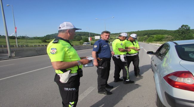 Kavak'ta trafik ve asayiş uygulaması
