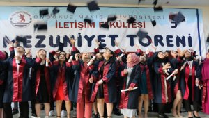 OMÜ İletişim Fakültesinde mezuniyet sevinci