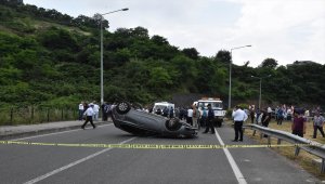 Ordu'da takla atan otomobilin sürücüsü öldü