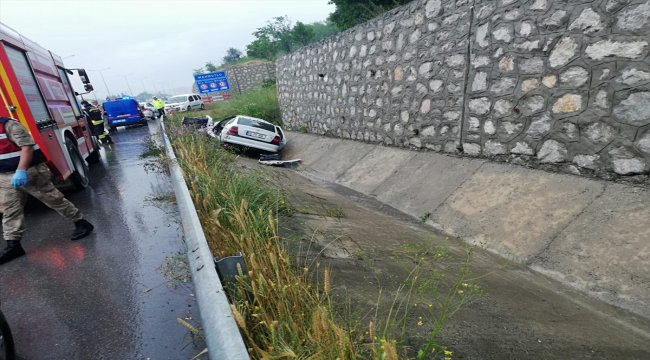 Samsun'da otomobil devrildi: 1 ölü