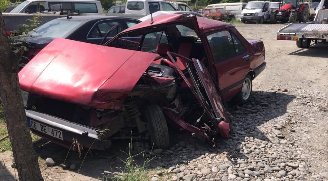Samsun'da otomobil devrildi: 2 yaralı