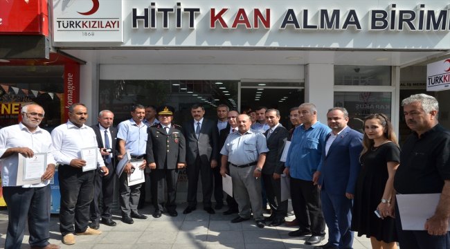 Türk Kızılayının gönüllü bağışçıları ödüllendirildi
