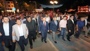 Amasya'da 15 Temmuz Demokrasi ve Milli Birlik Yürüyüşü