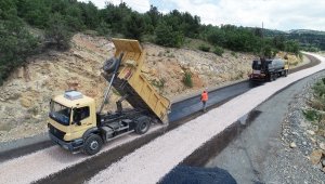 Amasya İl Özel İdaresi asfaltlama çalışmaları