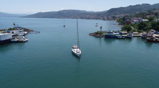 DADD Karadeniz Yat Rallisi'ne katılan yatlar Ordu'da