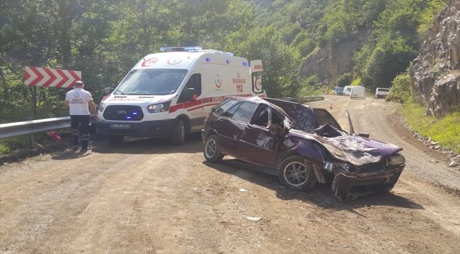 Giresun'da trafik kazası: 4 yaralı