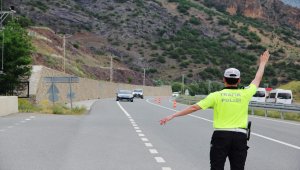 Gümüşhane'de trafik denetimleri