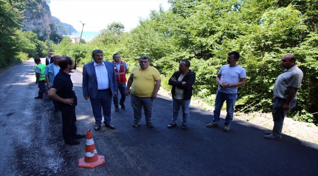 İnkumu yolunda onarım çalışması