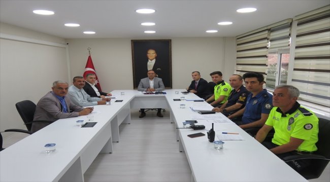 Merzifon'da trafik değerlendirme toplantısı