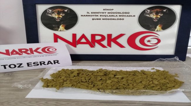 Sinop’ta uyuşturucu operasyonu