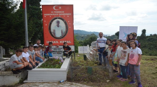 TÜGVA'dan 15 Temmuz şehidi Kefal'in mezarına ziyaret