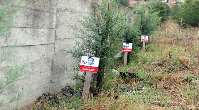 15 Temmuz şehitlerinin isimleri fidanlıkta yaşatılıyor