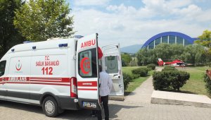 Ambulans helikopter 14 günlük bebek için havalandı