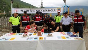 Artvin'de Kurban Bayramı öncesi trafik uygulaması