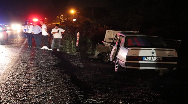 Bartın'da trafik kazası: 4 yaralı