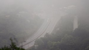 Bolu Dağı'nda sağanak ve sis