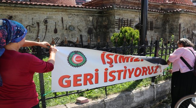 İşten çıkarılan belediye işçileri eylemlerini sonlandırdı