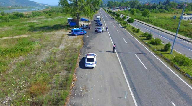 Jandarmadan drone ile denetim