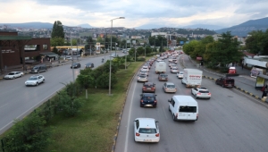 Karadeniz'den dönen tatilciler Karabük'te yoğunluk oluşturdu