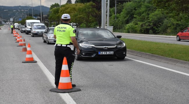 Ordu'da bayramda trafik kazalarında azalma