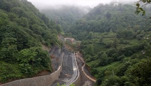 Rize'de heyelan