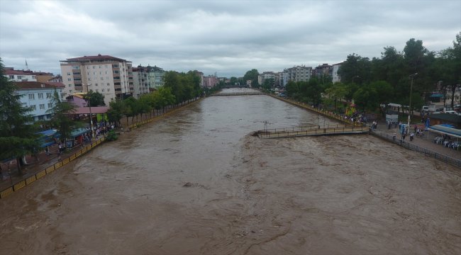 Samsun'daki sağanak