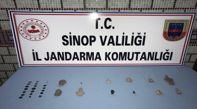Sinop'ta jandarmadan tarihi eser operasyonu