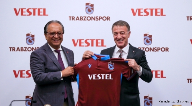 Trabzonspor'un forma göğüs sponsoru 3 yıl Vestel oldu