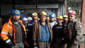 Amasya'da maden işçilerinden 