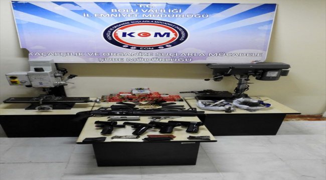 Bolu'da kaçak silah atölyesine operasyon