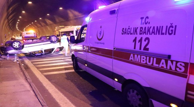 Bolu Dağı Tüneli'nde trafik kazası: 2 yaralı