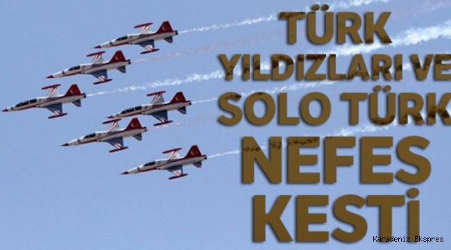 SOLOTÜRK Sinop'ta gösteri uçuşu yaptı