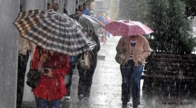 Ordu ve Giresun'da bu geceden itibaren kuvvetli yağış bekleniyor 