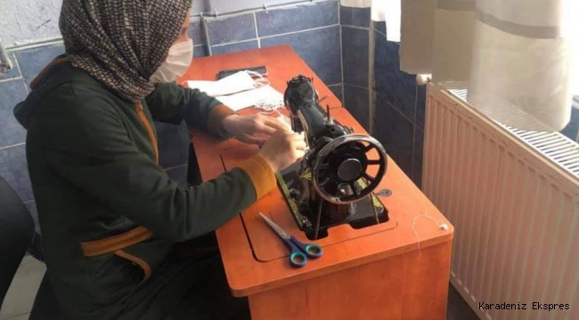 Mesudiye' de maskeler halk eğitimden...