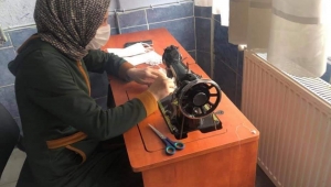 Mesudiye' de maskeler halk eğitimden... 