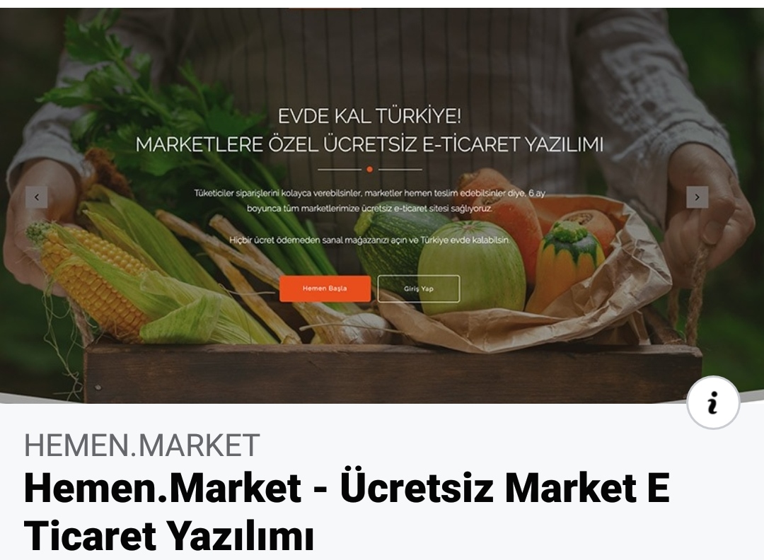 T'soft yazılımdan marketlere ücretsiz web sitesi desteği