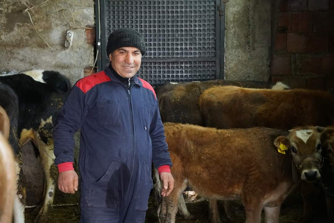 TSK'dan Emekli oldu köyünde üretim yapıyor