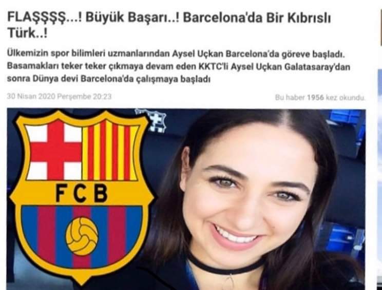 BARCELONA’DAKİ KIBRIS’LI TÜRK KIZIMIZIN BAŞARISI...