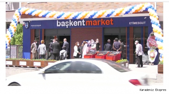 MANSUR YAVAŞ, BİR PROJESİNİ DAHA HAYATA GEÇİRDİ; BAŞKENT MARKET AÇILDI