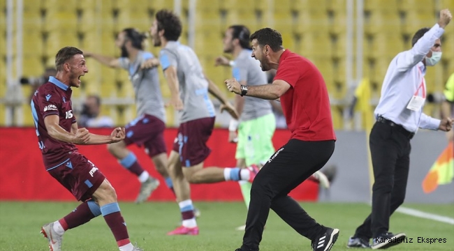 Trabzonspor'un 2-1 lik Fenerbahçe galibiyeti şehri havaya soktu