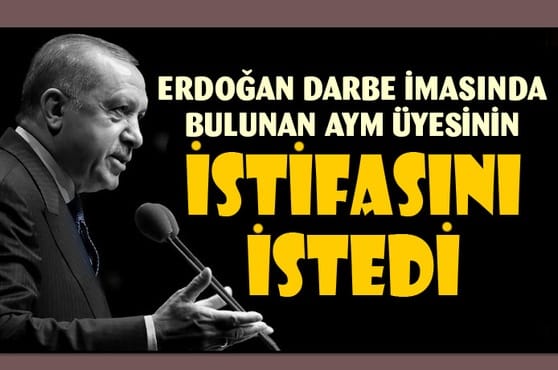 Erdoğan 'ışıklı' imasında bulunan AYM üyesi Engin Yıldırım'ın istifasını istedi