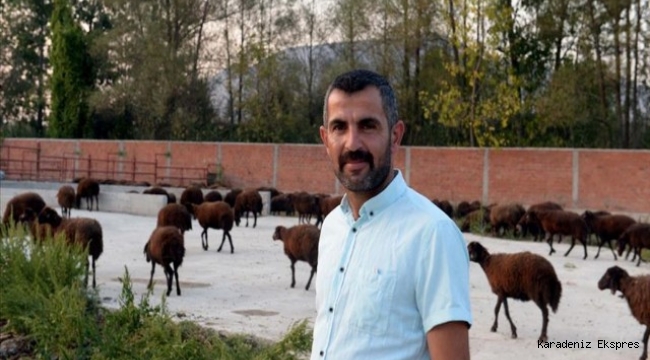 ‘GENÇ ÇİFTÇİ PROJESİ’ SAYESİNDE 300 KOYUNLUK SÜRÜSÜ OLDU