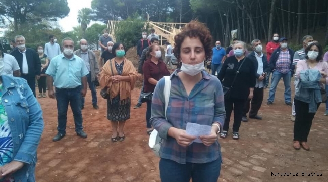 Ünye Çamlık'ta OBB protesto edildi
