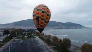 Ordu turizmi için sıcak hava balonu testi yapıldı