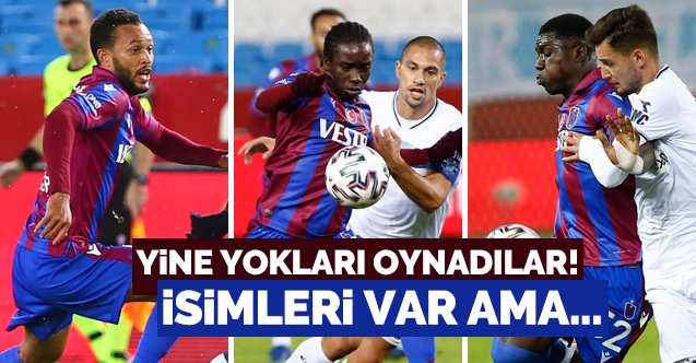 İsimleri var kendileri yok! #Trabzonspor'da Fousseni Diabate, Lewis Baker ve Stiven Plaza yine sınıfta kaldı