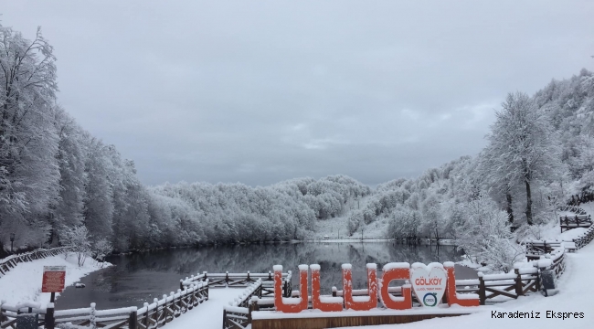 Ulugöl 'de kar kartpostalları aratmayan görüntüler oluşturdu