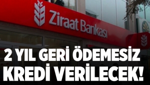 Ziraat Bankası 2 yıl geri ödemesiz kredi verecek!