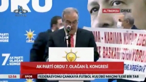 AKP Ordu 7. Olağan Kongresi'nde ilginç bir olay yaşandı
