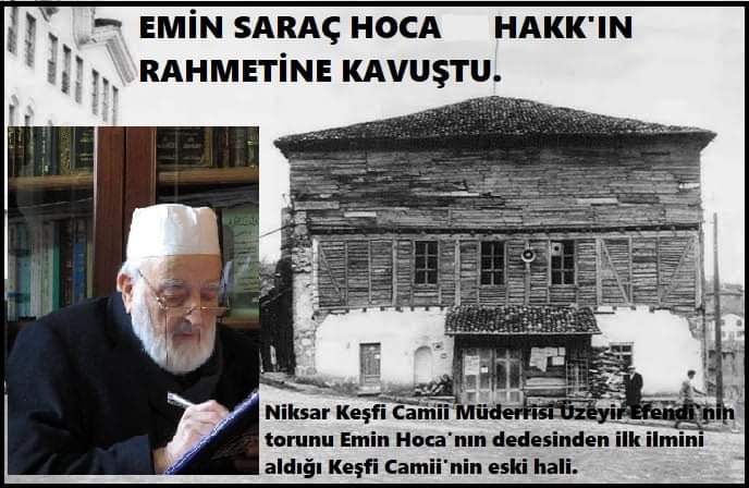  EMİN SARAÇ HOCA'YI KAYBETTİK..