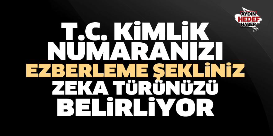 Ezberleme şekliniz zeka türünüzü belirliyor